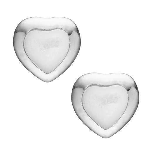 Image of Christina Collect 925 sterling sølv Mop hearts lille hjerte med hvid emalje, model 671-S15